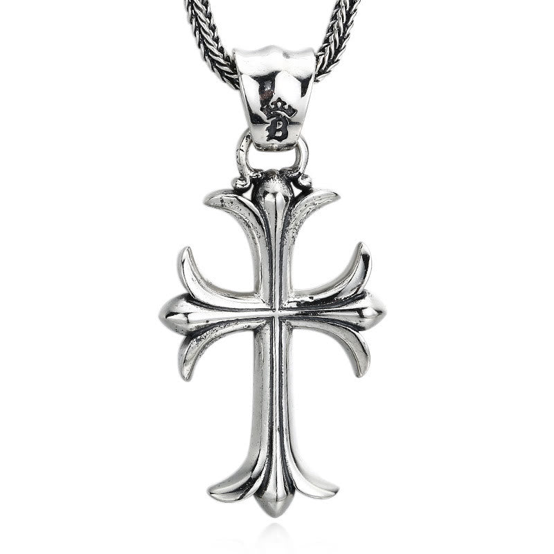 Christianartworkshop Classic Sterling Silver Cross Charm Pendant: A Timeless Accessory for Faithful Adornment - image 4