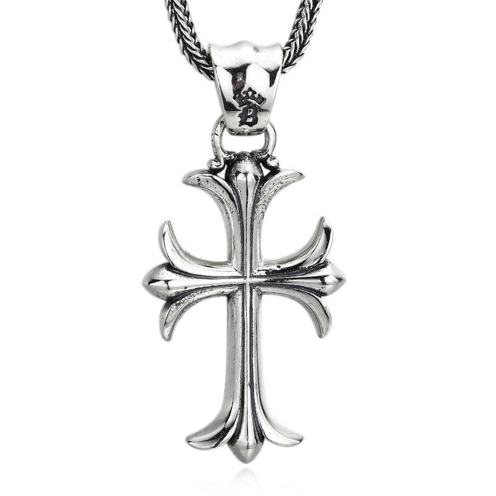Christianartworkshop Classic Sterling Silver Cross Charm Pendant: A Timeless Accessory for Faithful Adornment - image 4