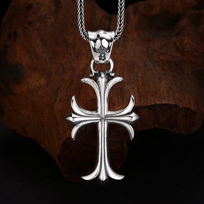 Christianartworkshop Classic Sterling Silver Cross Charm Pendant: A Timeless Accessory for Faithful Adornment - 925 Sterling Silver - image 0
