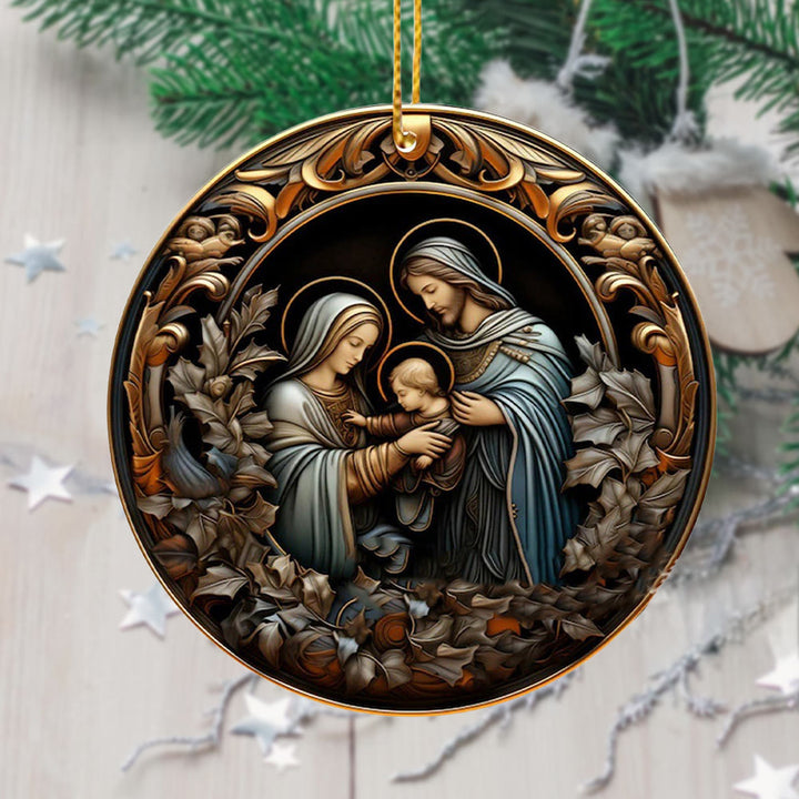 Christianartworkshop Nativity Christmas Blessing Hanging Ornaments B - image 5
