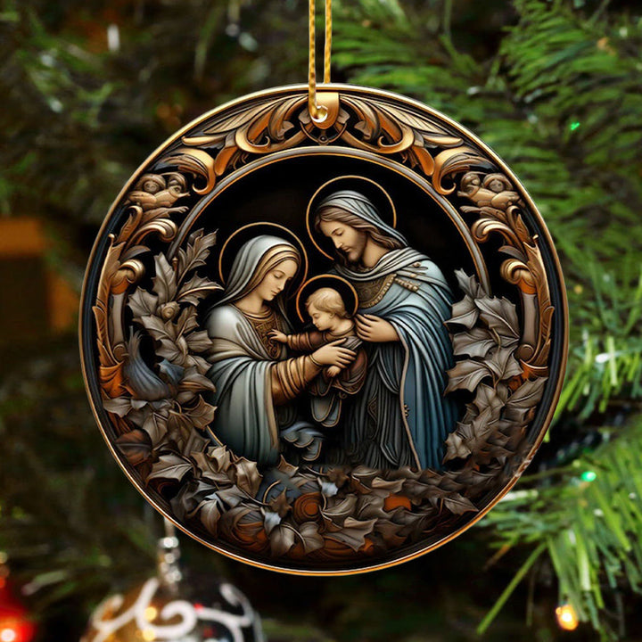 Christianartworkshop Nativity Christmas Blessing Hanging Ornaments B - image 4