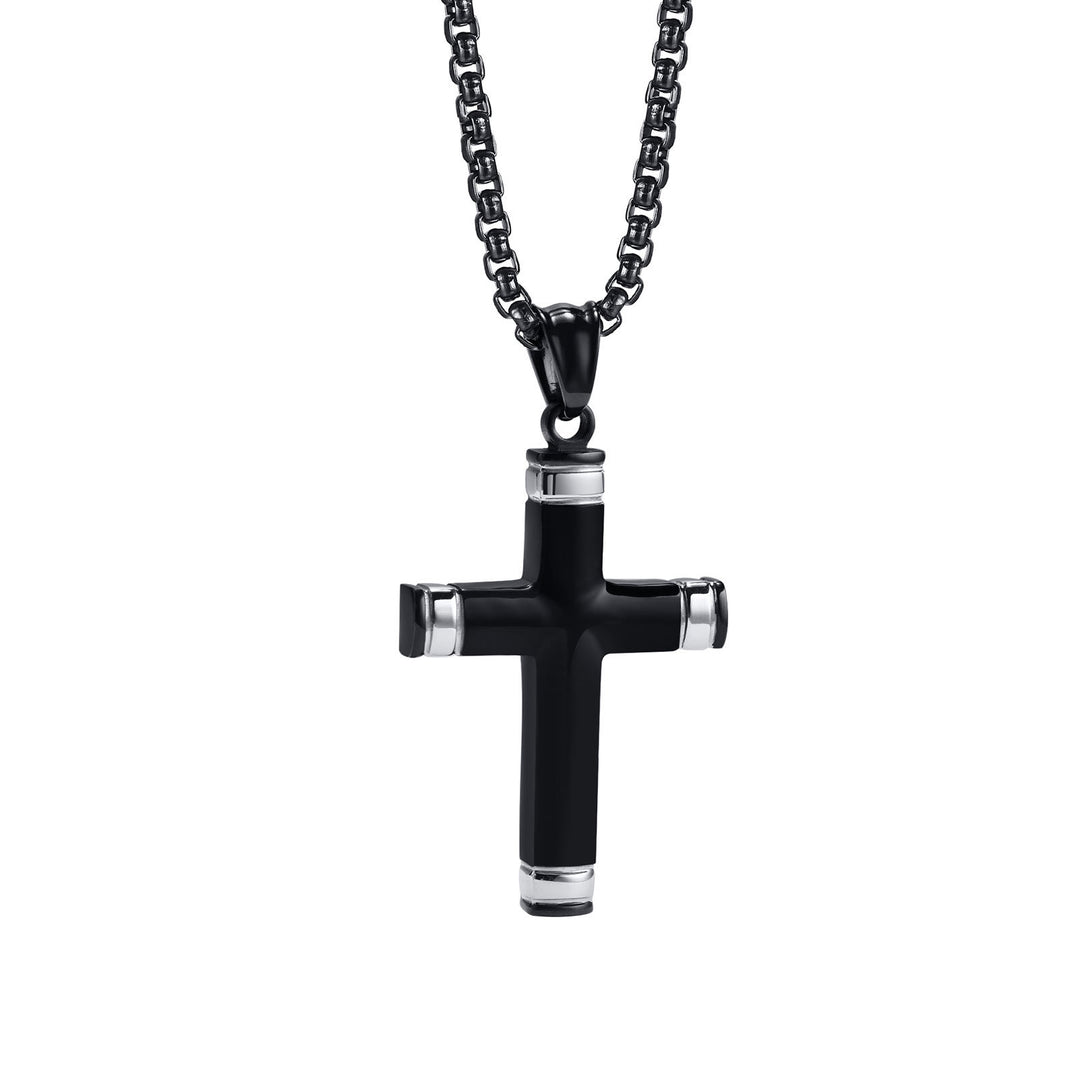 Christianartworkshop Multi - Color Cross Necklace with Scripture: Personalized Faith Wear - Black Cross - image 8