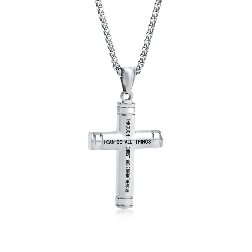 Christianartworkshop Multi - Color Cross Necklace with Scripture: Personalized Faith Wear - image 1