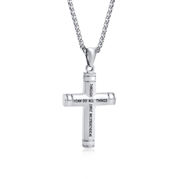 Christianartworkshop Multi - Color Cross Necklace with Scripture: Personalized Faith Wear - image 1