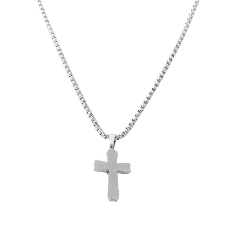 Christianartworkshop Dual - Tone Metal Crucifix Necklace with Jesus Figure: Faith & Art Fusion - image 2