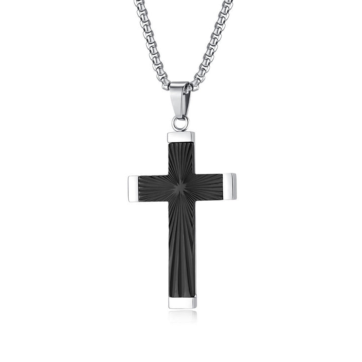 Christianartworkshop Three - Color Radiant Cross Pendant: A Fusion of Art and Belief - image 6
