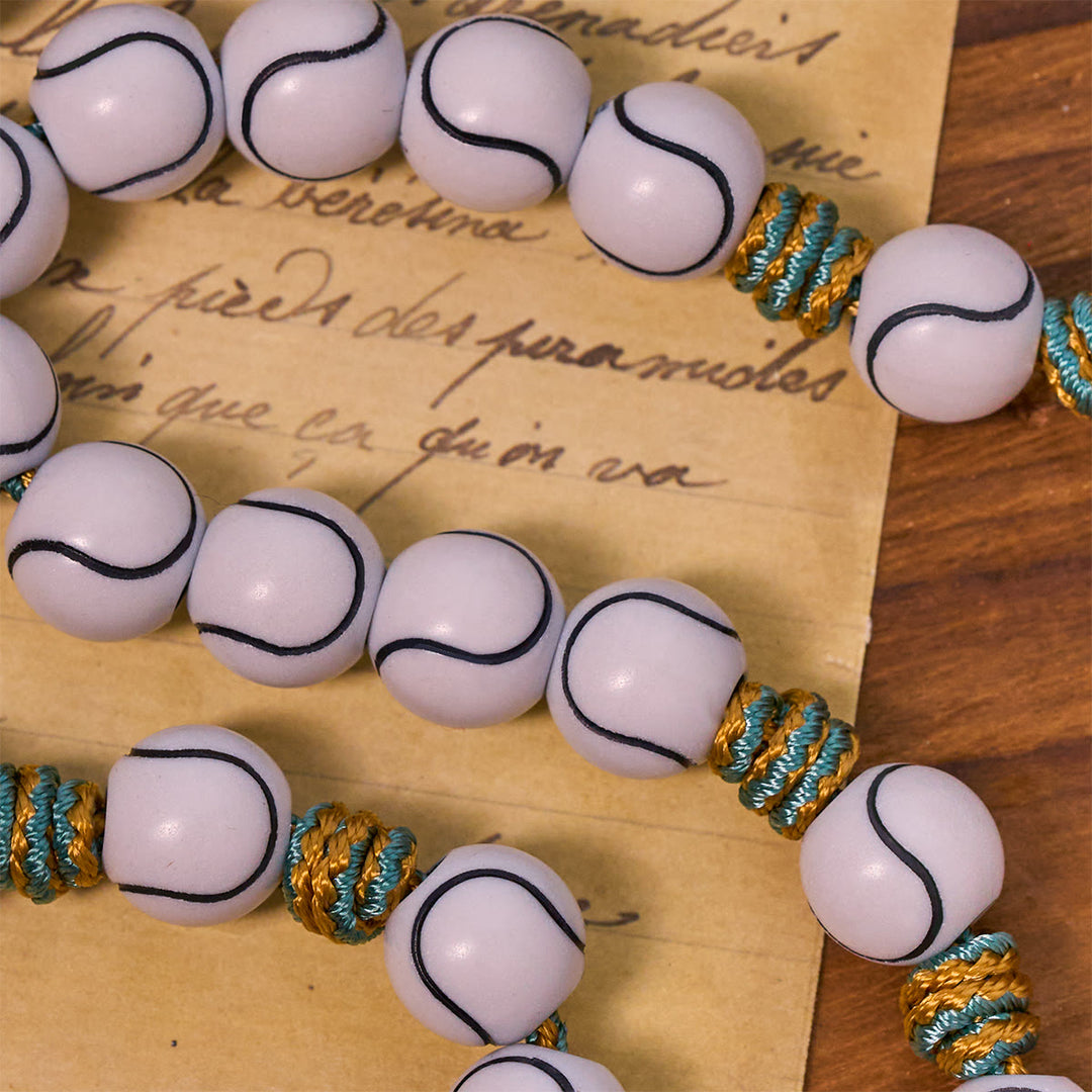 Christianartworkshop Sports - Centric Tennis Ball Beads Rosary with Crucifix & Holy Grail - image 6