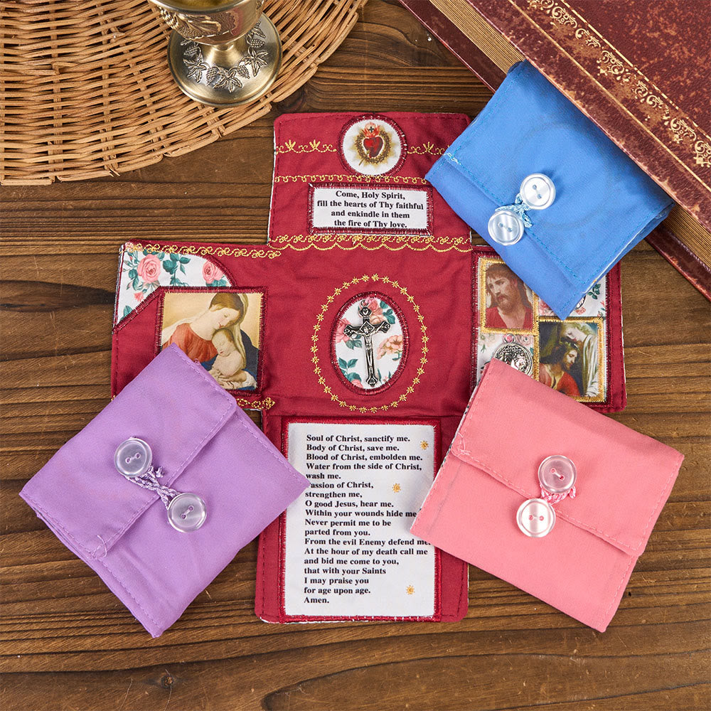 Christianartworkshop Handmade Embroidered Fabric Cross with Charms: A Rare Fusion of Craftsmanship and Faith - image 1