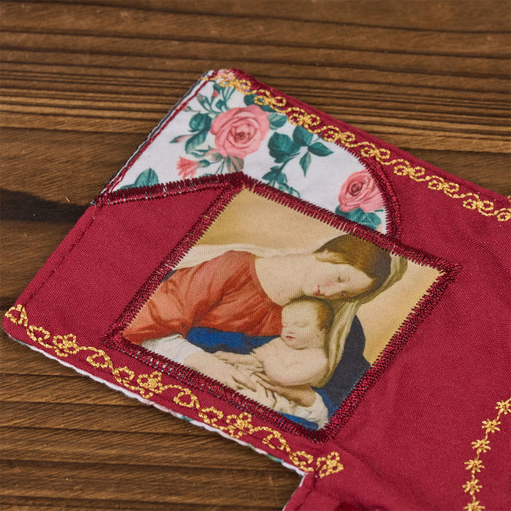 Christianartworkshop Handmade Embroidered Fabric Cross with Charms: A Rare Fusion of Craftsmanship and Faith - image 12