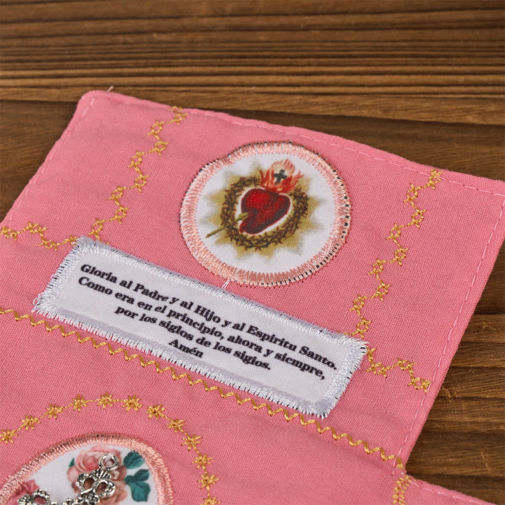 Christianartworkshop Handmade Embroidered Fabric Cross with Charms: A Rare Fusion of Craftsmanship and Faith - image 20