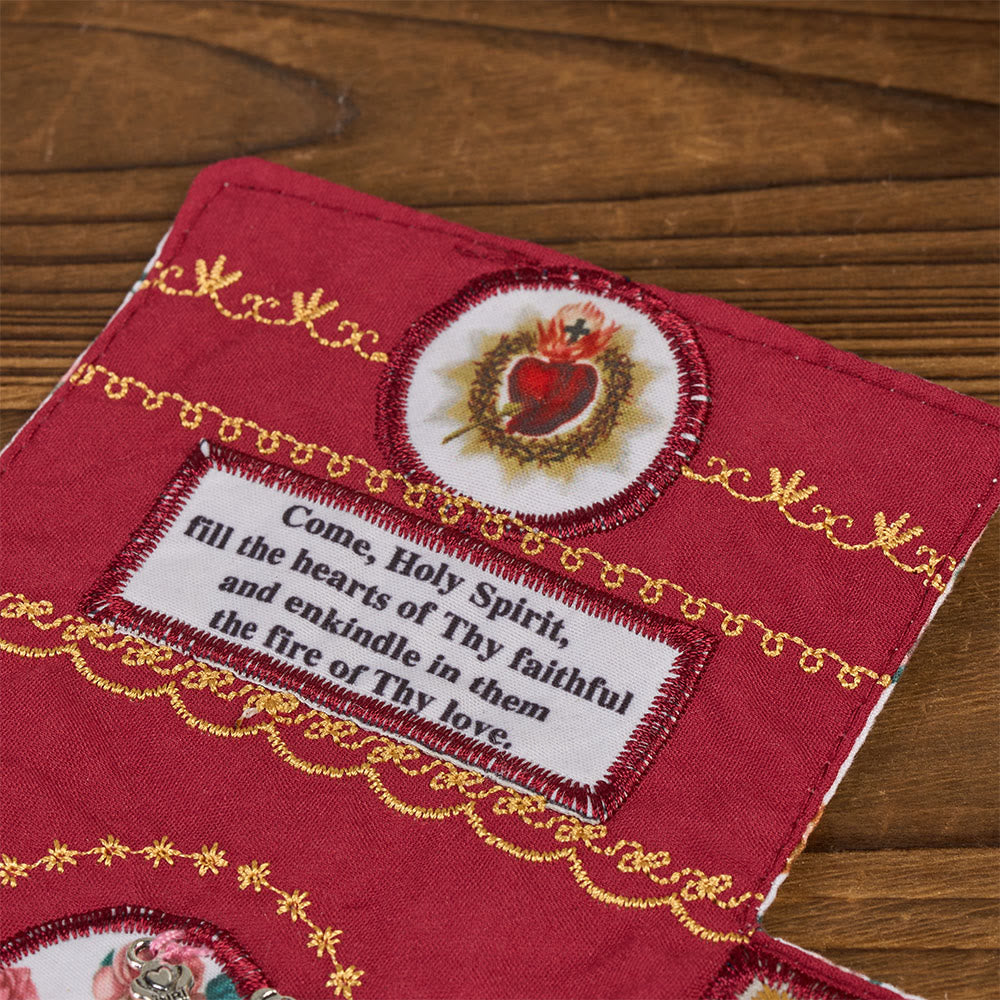 Christianartworkshop Handmade Embroidered Fabric Cross with Charms: A Rare Fusion of Craftsmanship and Faith - image 15