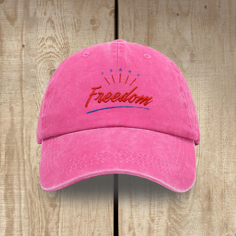 Christianartworkshop Everyday Faith-Inspired Freedom Washed Hat - Rose - image 0