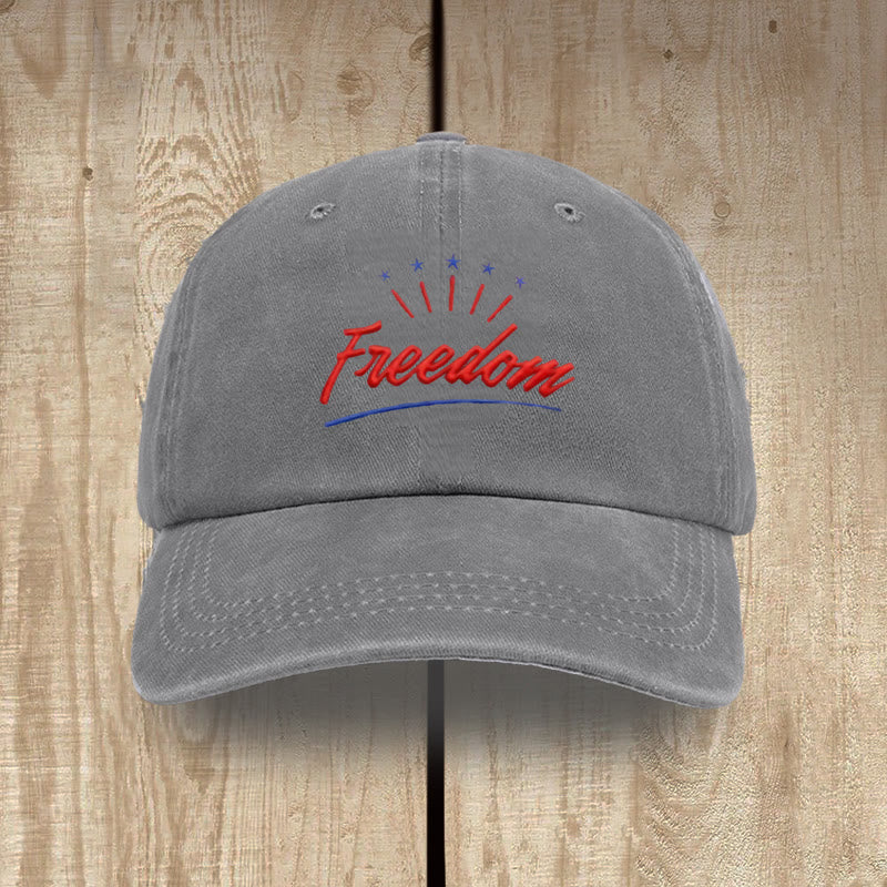 Christianartworkshop Everyday Faith-Inspired Freedom Washed Hat - Grey - image 6