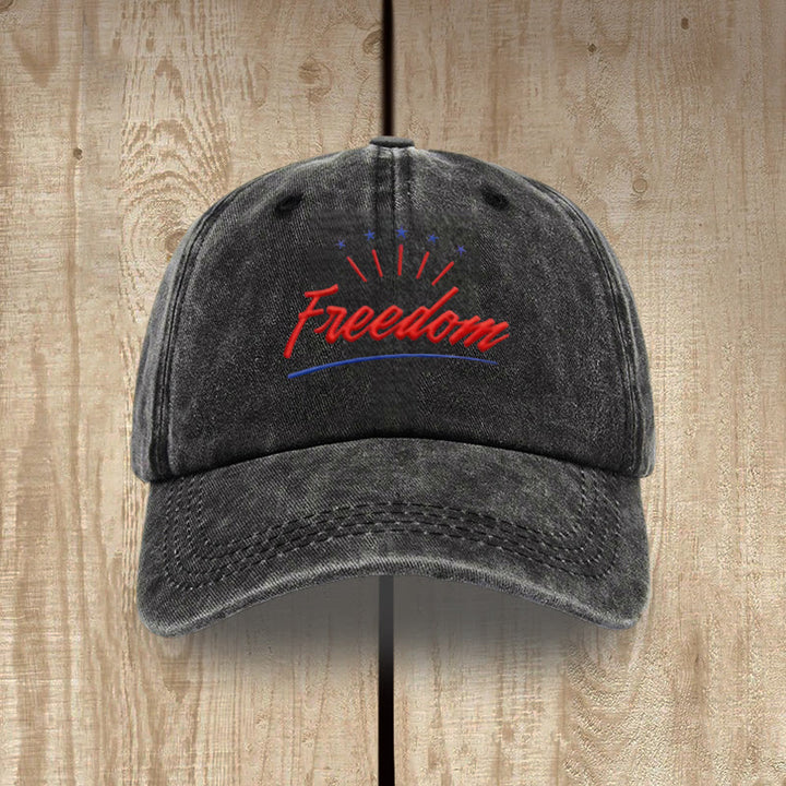 Christianartworkshop Everyday Faith-Inspired Freedom Washed Hat - Black - image 2