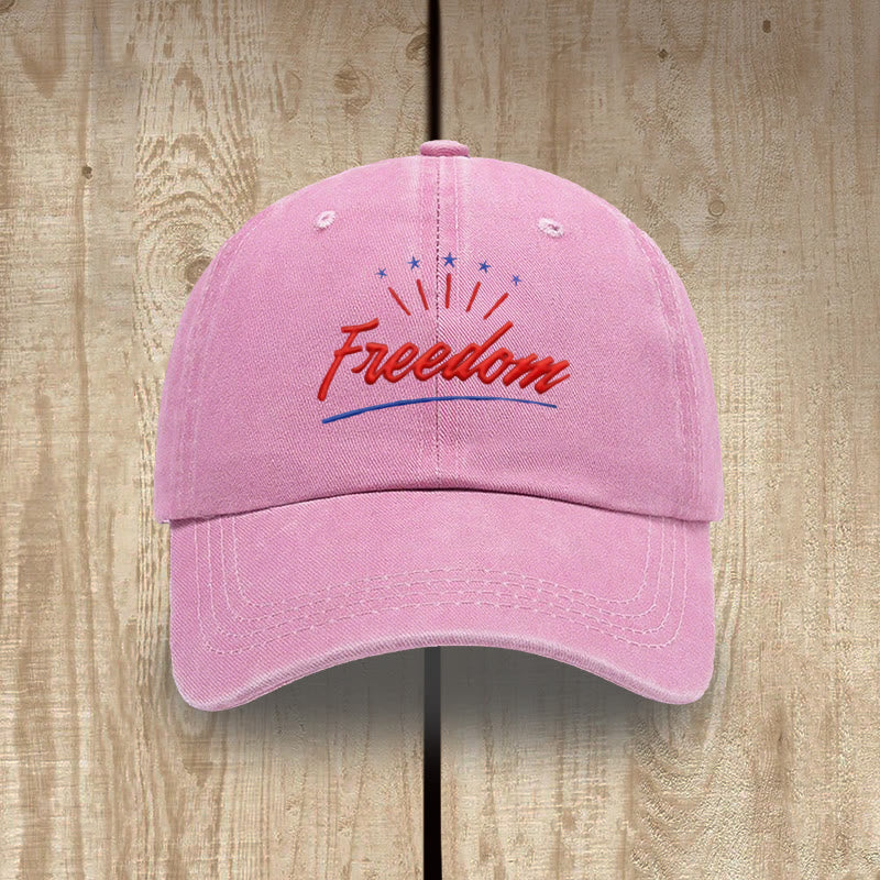 Christianartworkshop Everyday Faith-Inspired Freedom Washed Hat - Pink - image 12