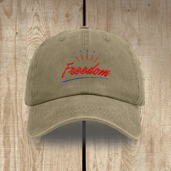 Christianartworkshop Everyday Faith-Inspired Freedom Washed Hat - Khaki - image 10