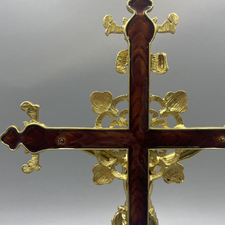 Christianartworkshop INRI Inscribed Crucifix Desktop Ornament with Ornate Craftsmanship - image 2