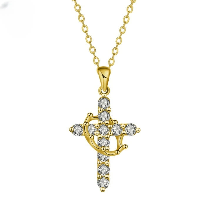 Christianartworkshop Faith - Symbol Cross Necklace with Monthly Birthstone Accents - image 3
