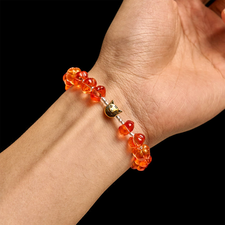 Christianartworkshop Pumpkin - Shaped Beads Rosary, Bracelet  - image 12