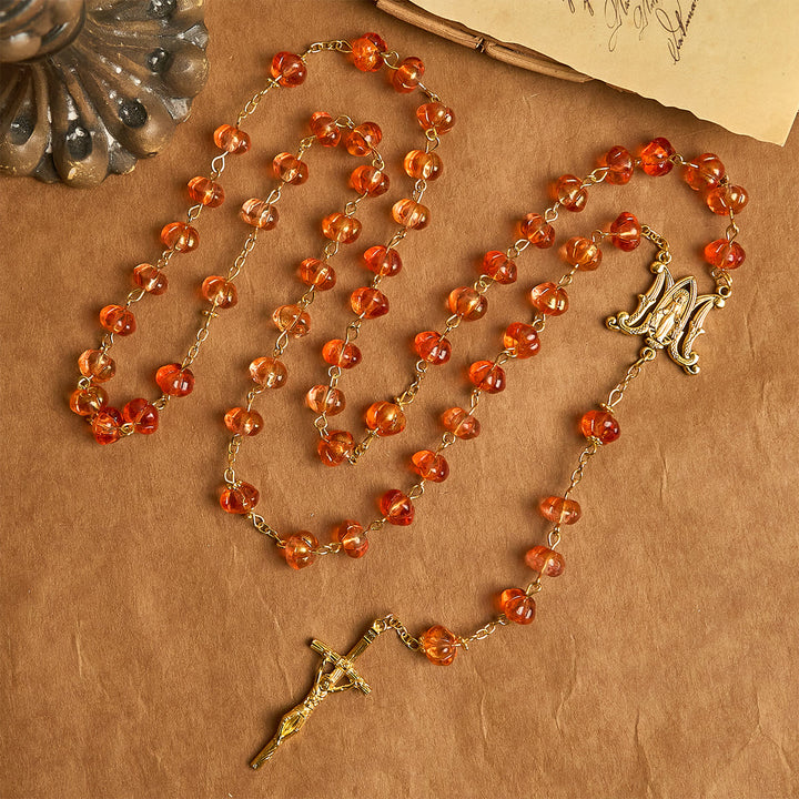 Christianartworkshop Pumpkin - Shaped Beads Rosary, Bracelet  - image 3