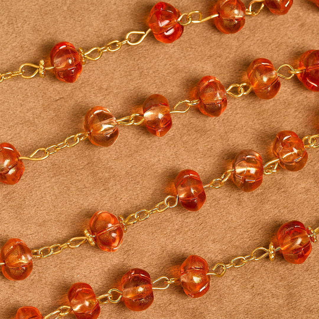 Christianartworkshop Pumpkin - Shaped Beads Rosary, Bracelet  - image 10