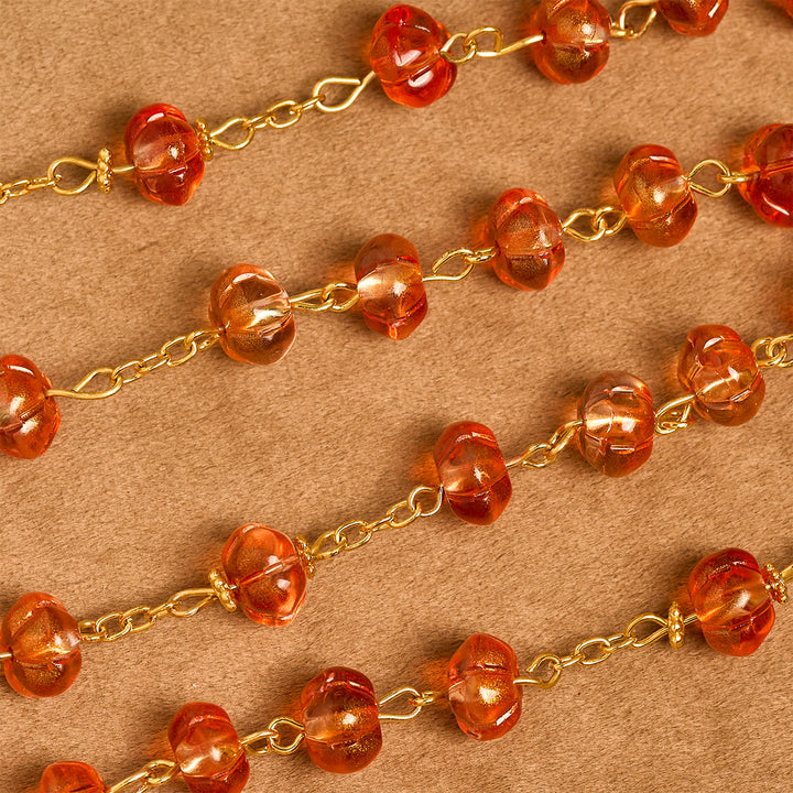 Christianartworkshop Pumpkin - Shaped Beads Rosary, Bracelet  - image 10