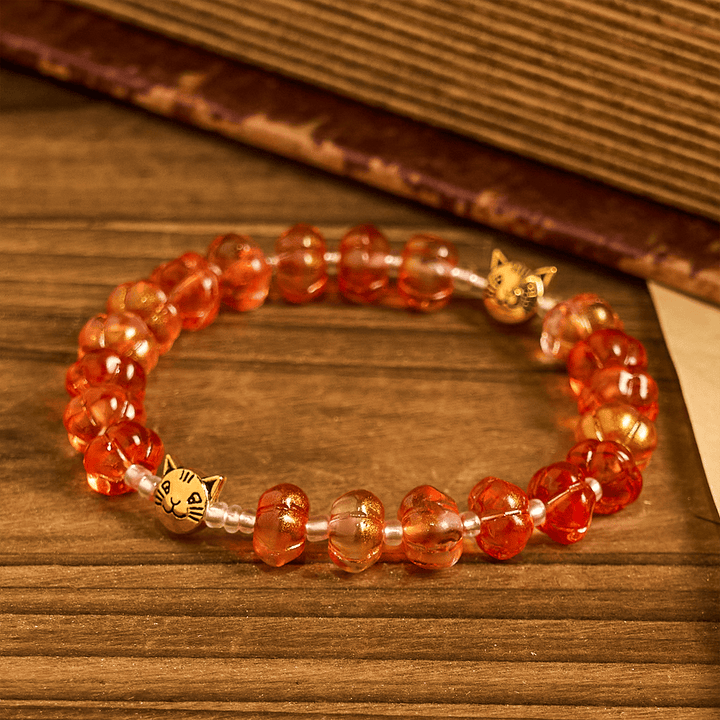 Christianartworkshop Pumpkin - Shaped Beads Rosary, Bracelet  - image 11