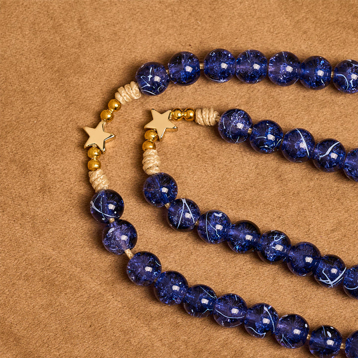 Christianartworkshop Elegant Purple Bead with Glittering Star Christmas Rosary: Illuminate Holiday Spirit - image 6