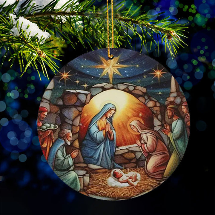 Christianartworkshop Christmas Nativity Scene Christ Decor Ornaments C - image 4