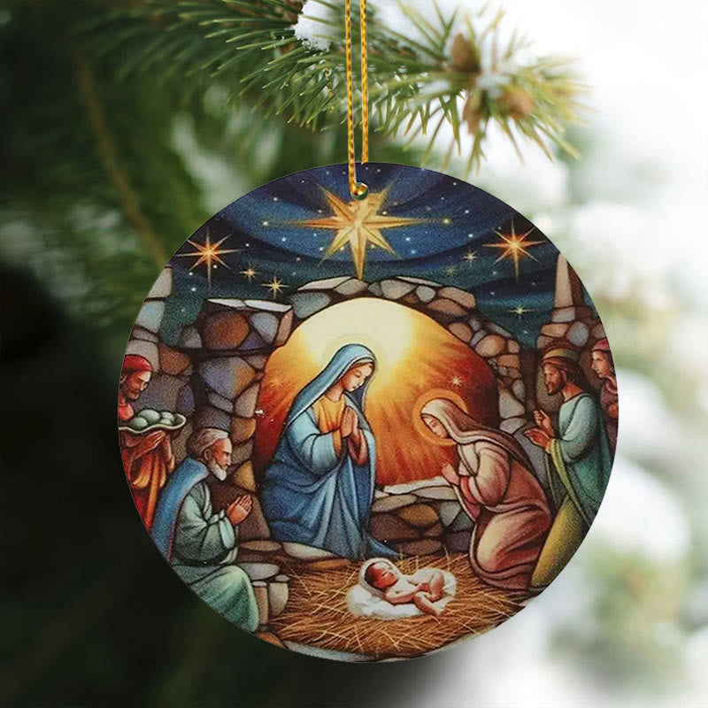 Christianartworkshop Christmas Nativity Scene Christ Decor Ornaments C - image 5