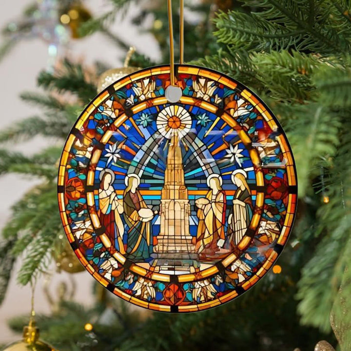 Christianartworkshop Stained Glass Styles Christian Element Hanging Ornaments C - image 4
