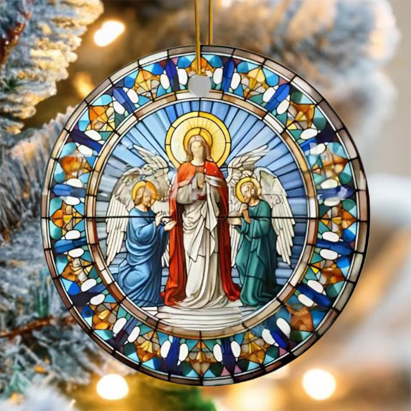 Christianartworkshop Stained Glass Styles Christian Element Hanging Ornaments D - image 2