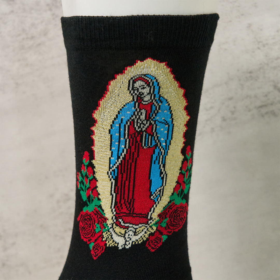 Christianartworkshop Faithful Our Lady of Guadalupe Unisex Socks Bringing Faith and Daily Blessings - image 3