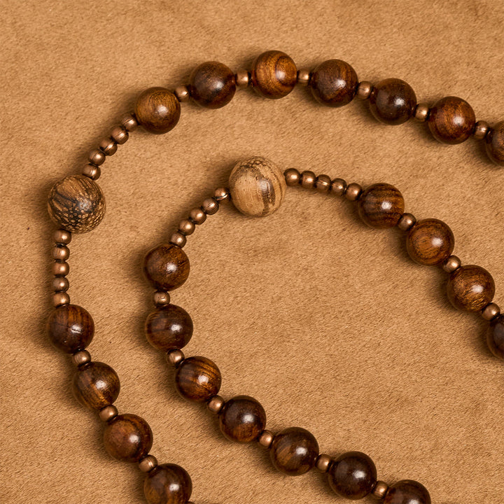 Christianartworkshop Artisan Wooden Rosary: Earth - Toned Beads & Jesus Crucifix - image 7