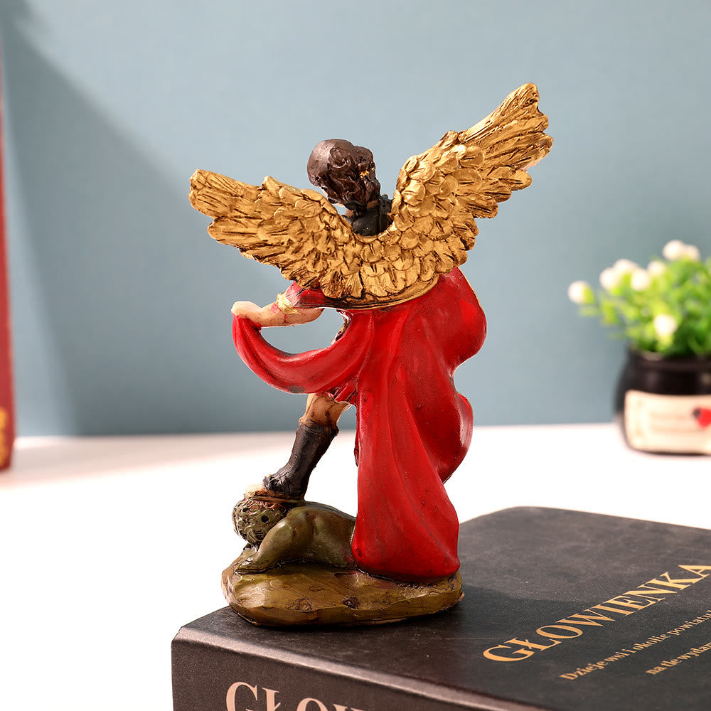 Christianartworkshop St. Michael Warrior Angel Desktop Ornament: Guardian Angel Defeating Evil - image 3