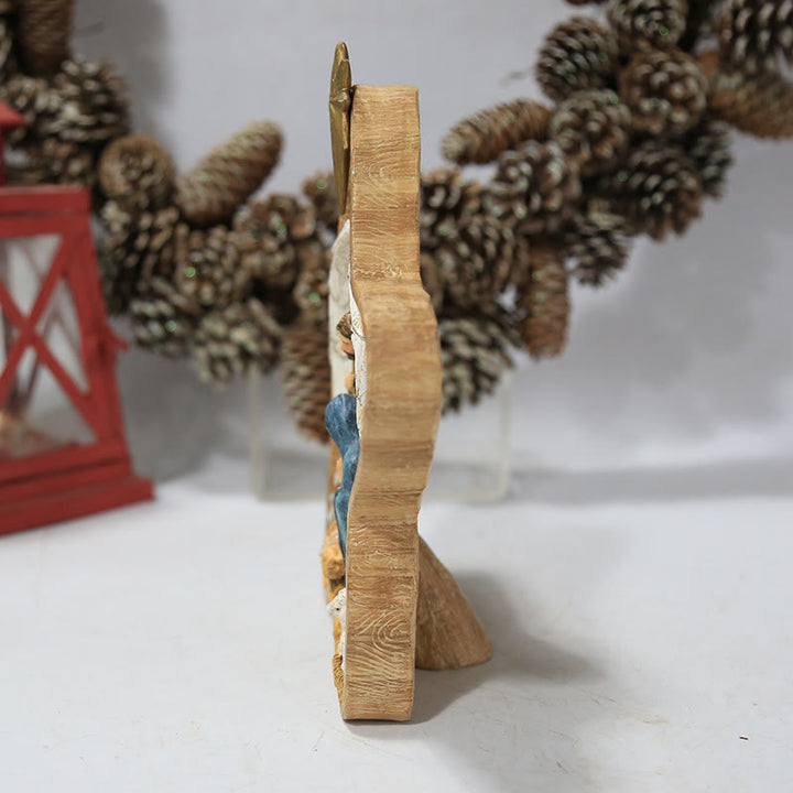 Christianartworkshop Holy Family Star & Angel Nativity Desktop Ornament for Christmas Celebration - image 5