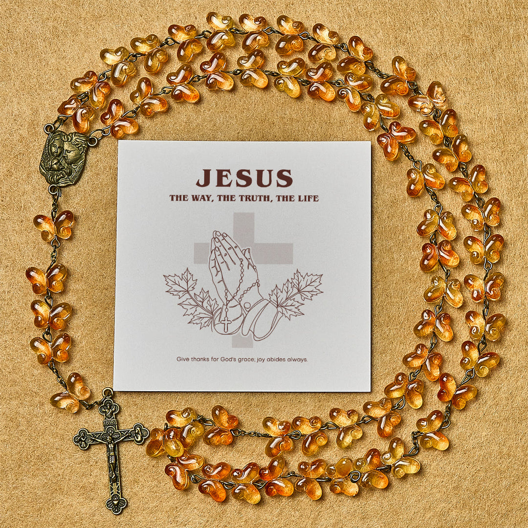 Christianartworkshop Thanksgiving Nature Ritual: Butterfly Rosary | Honoring God's Grace with the Beauty of Autumn - Thanksgiving Day - image 0