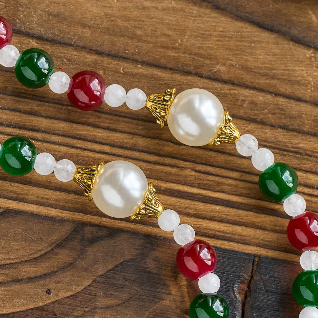 Christianartworkshop Holly Wreath Christmas Tricolor Beads Rosary: Celebrate the Holy Birth - image 6