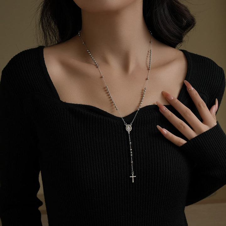 Christianartworkshop Our Lady's Blessings of Slim Rosary-Style Necklace, Bracelet - image 1