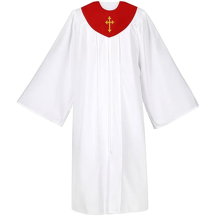 Christianartworkshop Divine Clergy Robe for Religious Services - Cross Accent Yoke - image 6
