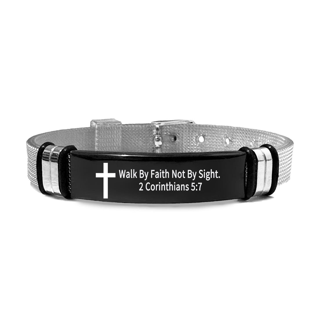 Christianartworkshop Multi - Styled Motivational Cross Bracelet with Bible Verses - PVC 5:7 - image 36