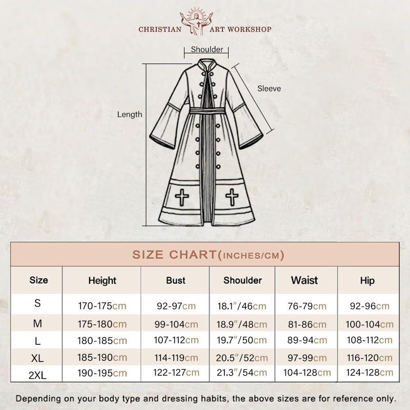 Christianartworkshop Multicolor Ceremonial Roman Soutane Clergy Robe: Medieval Priest Aesthetics - image 1