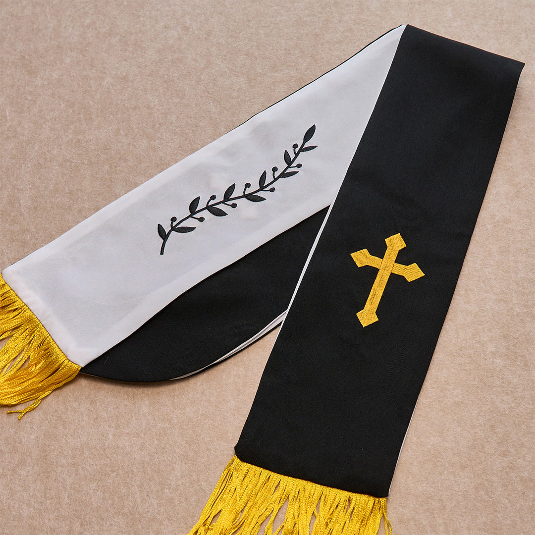 Christianartworkshop Black Golden Cross Blessing Set with Madonna & Scripture Cross: Live in Faith - image 7