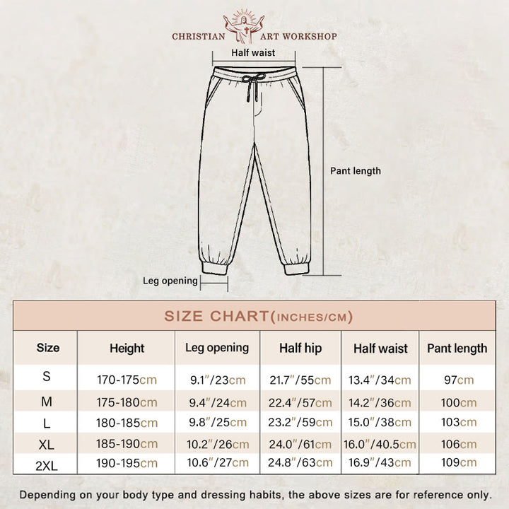 Christianartworkshop Sword Cross Sweatpants: Stylish Faith for Everyday Moments - image 4