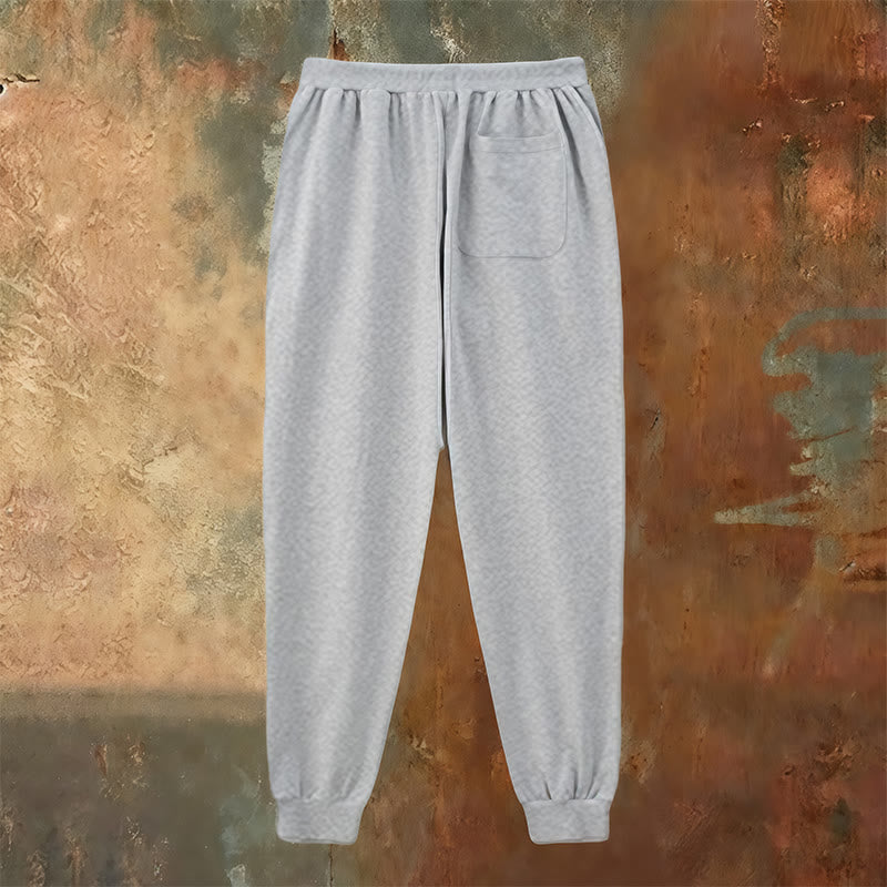 Christianartworkshop Pray Wait Trust Statement Sweatpants: Side-Hip Faith Mantra - image 12