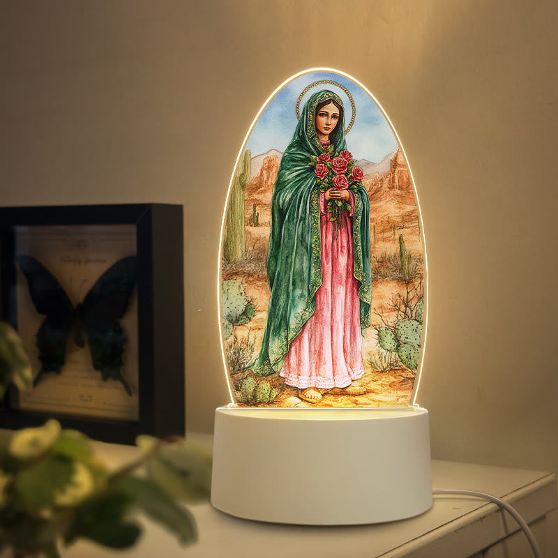 Christianartworkshop Multi-Style Elegant Virgin Mary Nightlight: Divine Grace & Home Elegance - A - image 0