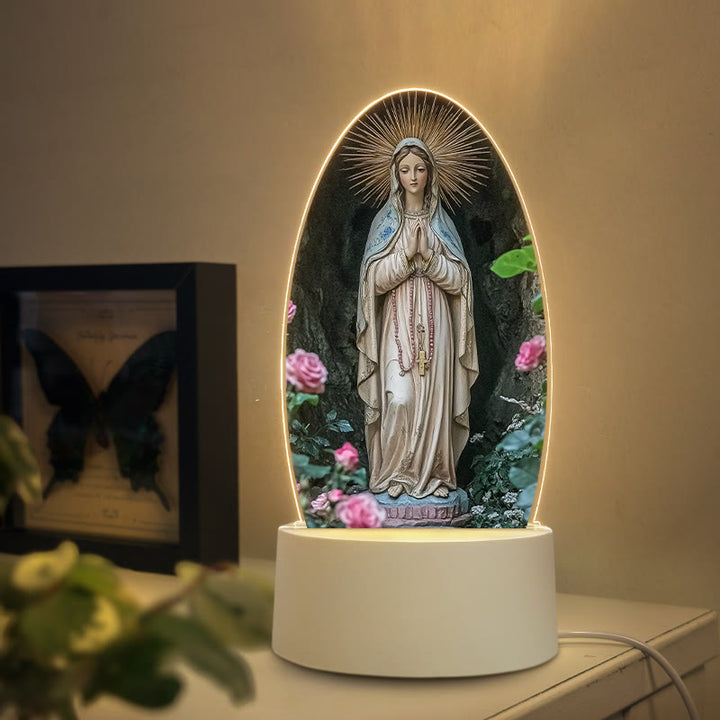 Christianartworkshop Multi-Style Elegant Virgin Mary Nightlight: Divine Grace & Home Elegance - F - image 5