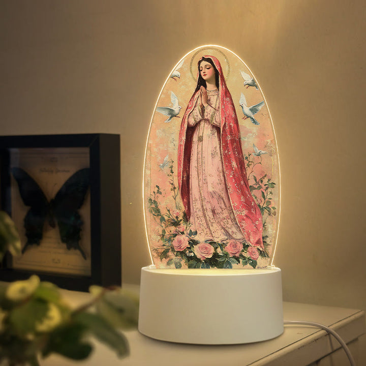 Christianartworkshop Multi-Style Elegant Virgin Mary Nightlight: Divine Grace & Home Elegance - I - image 8