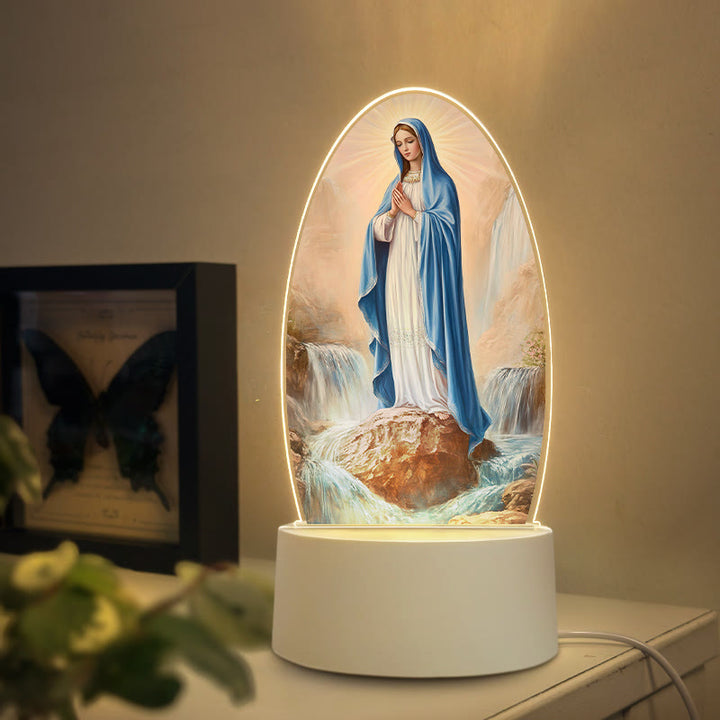 Christianartworkshop Multi-Style Elegant Virgin Mary Nightlight: Divine Grace & Home Elegance - J - image 9