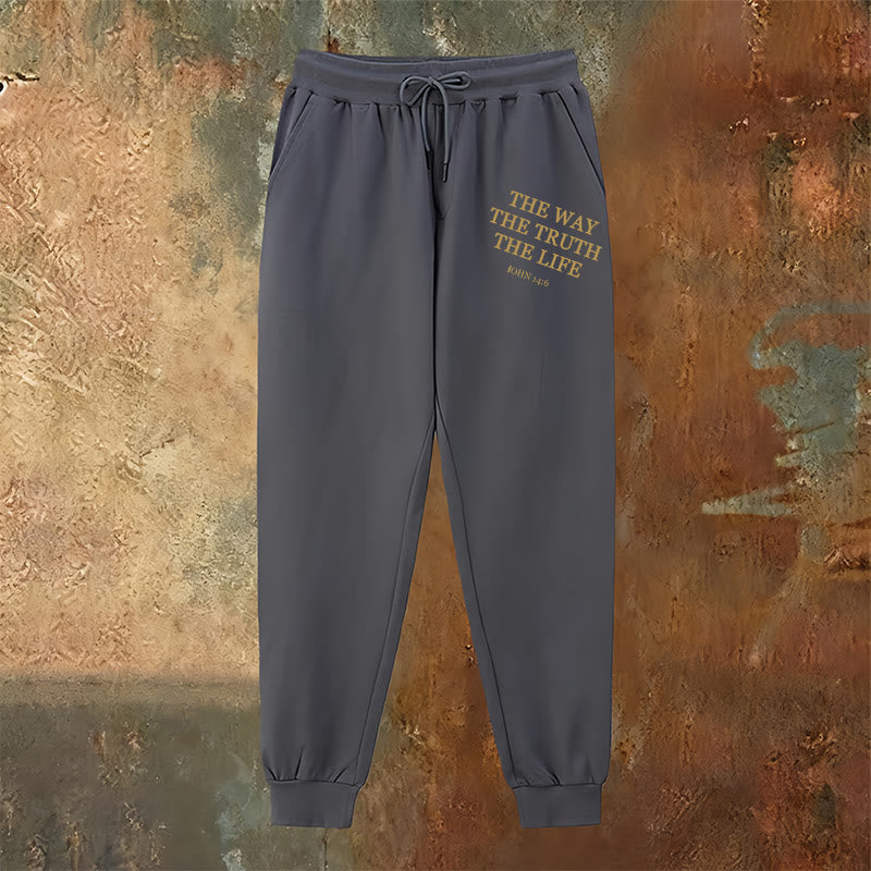 Christianartworkshop Faith in Motion John 14:6 Quote Sweatpants: Walk the Promise - image 18